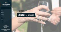 Desktop Screenshot of partyrentalsmiami.net